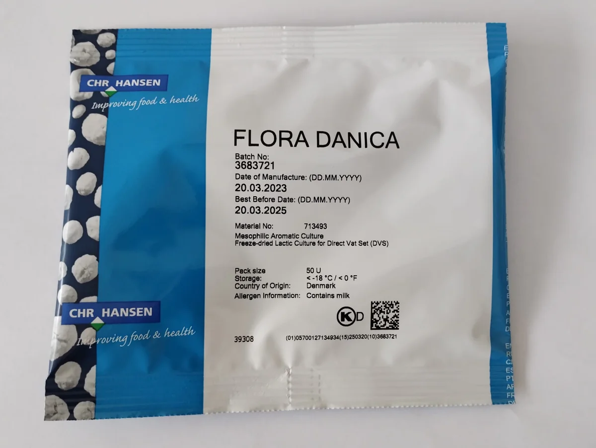 Culturi Pentru Lactate Si Branzeturi Flora Danica 30X50U Plic 713493