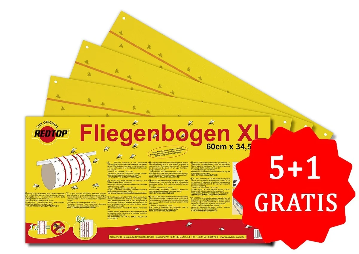 Redtop Coala Cu Lipici Prindere Muste 6 Buc 60 X 34,5 Cm 31006