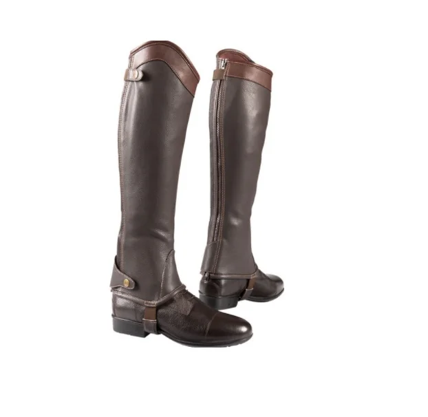 Ekkia Chaps Piele Equitheme Elite Adult XXL Havana 913239452