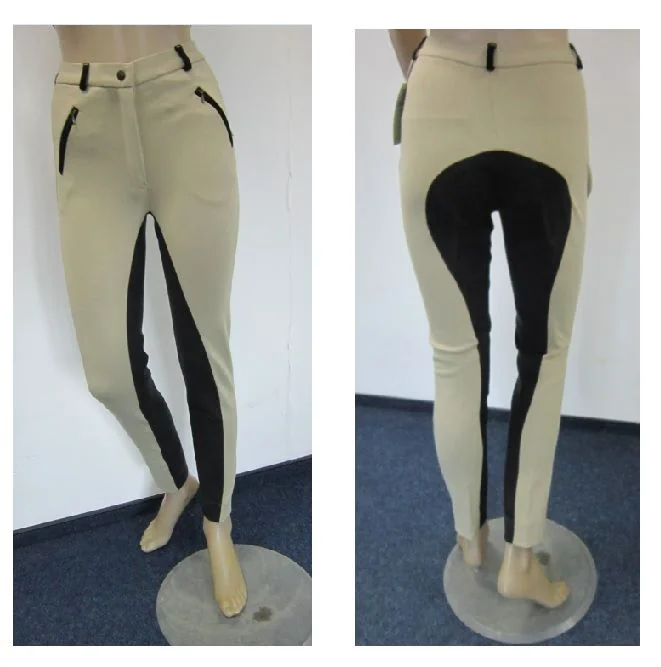 Pantaloni Calarie Dama Bej/Negru 34 Brc030