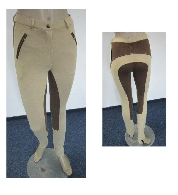 Pantaloni Calarie Dama Bej/Maro 38 Brc027