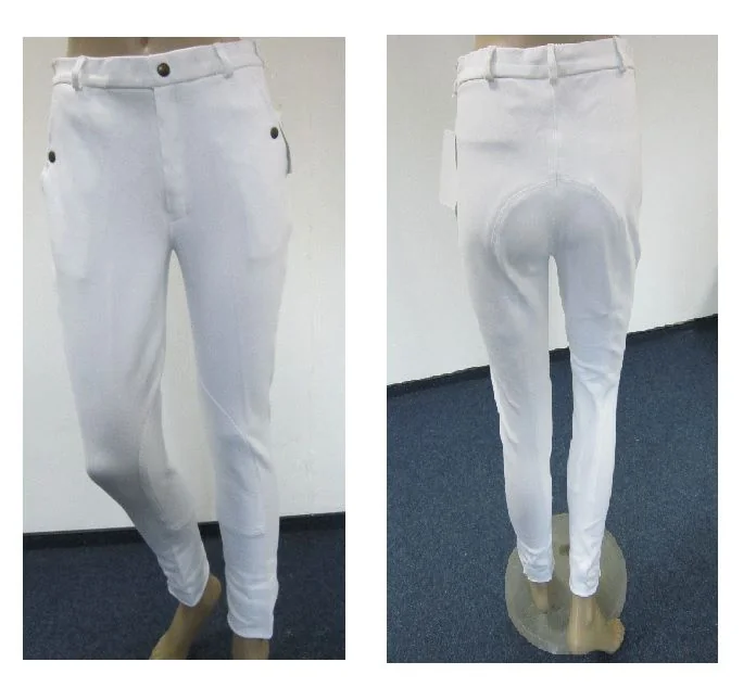 Pantaloni Calarie Barbat Alb 46 Gcm1