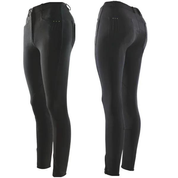 Ekkia Pantalon Equitheme Strass Dama 38 Negru 979430038