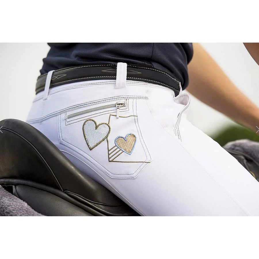 Ekkia Pantalon Equitheme Aqua Dama 36 Bej/Gri 979831536