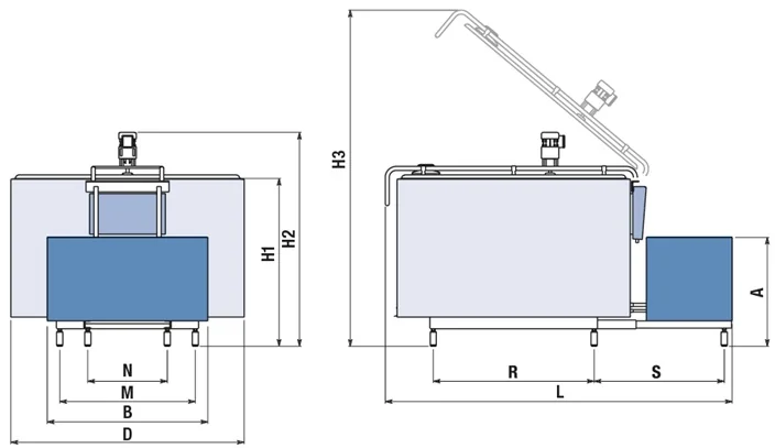 Fic Tanc Racire Lapte Frigomilk G4 550 L 2 Mulsori RF1160