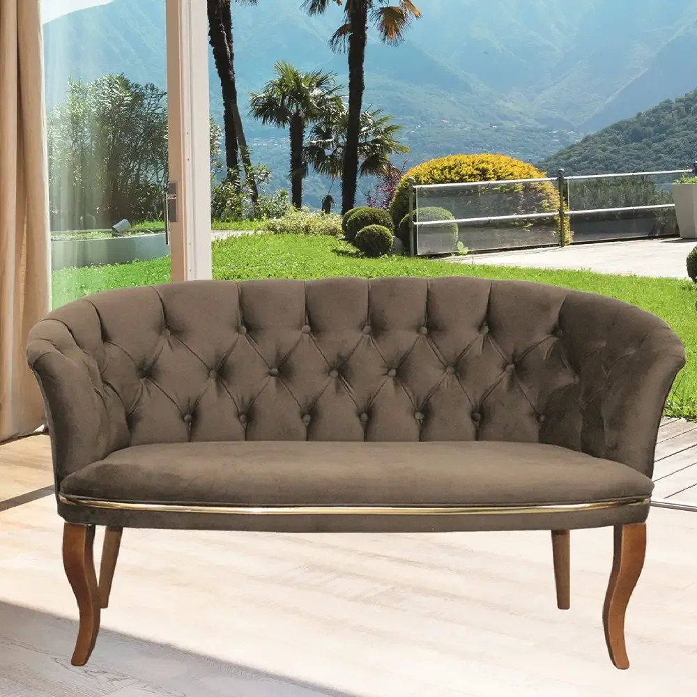 Canapea 2 Persoane Milano Homs Textil, Maro