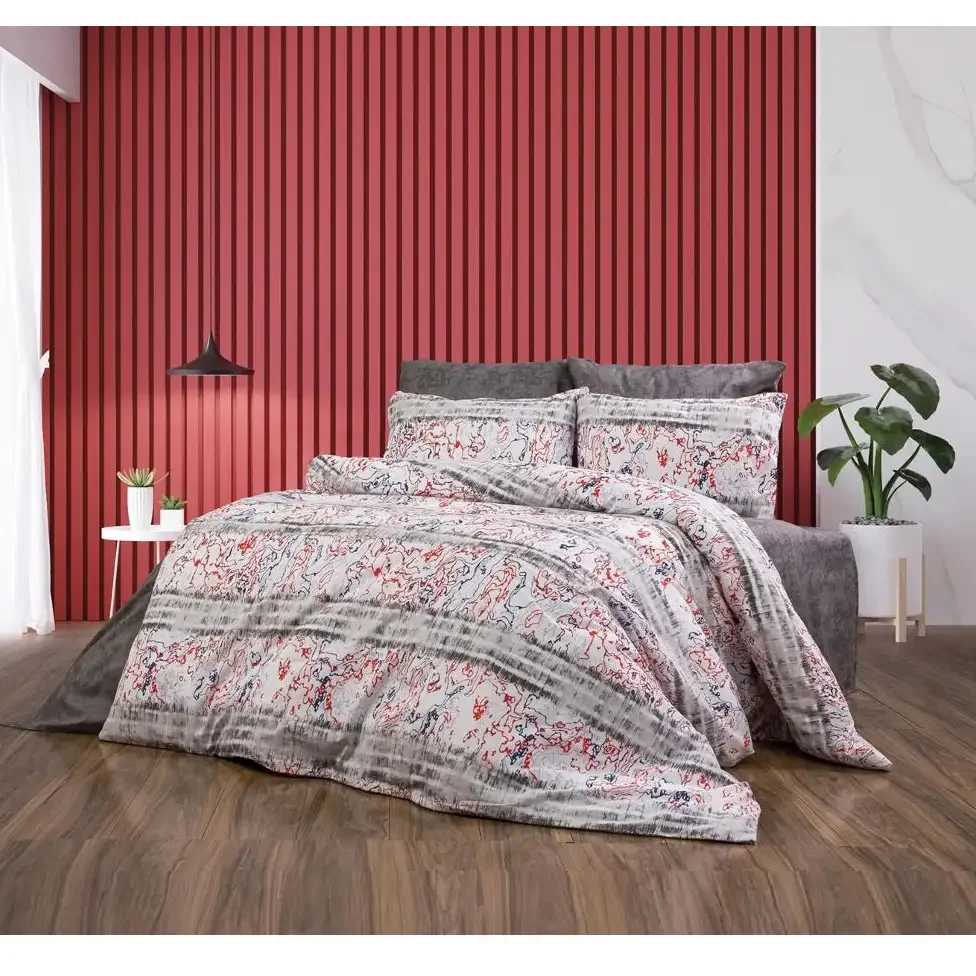 Lenjerie De Pat Bumbac Satinat 2 Persoane, Homs, Serie D 270,00033