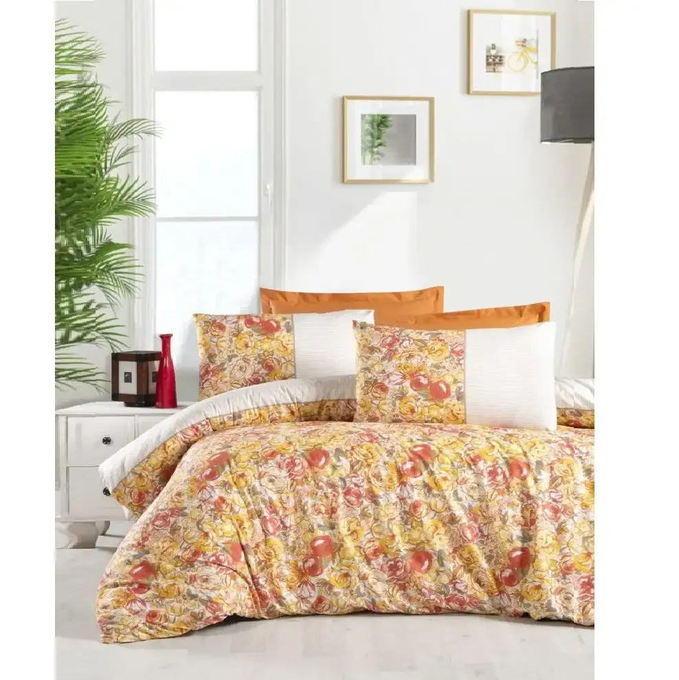 Lenjerie de Pat Bumbac Satinat 1 Persoane, Homs, Serie H280,00083