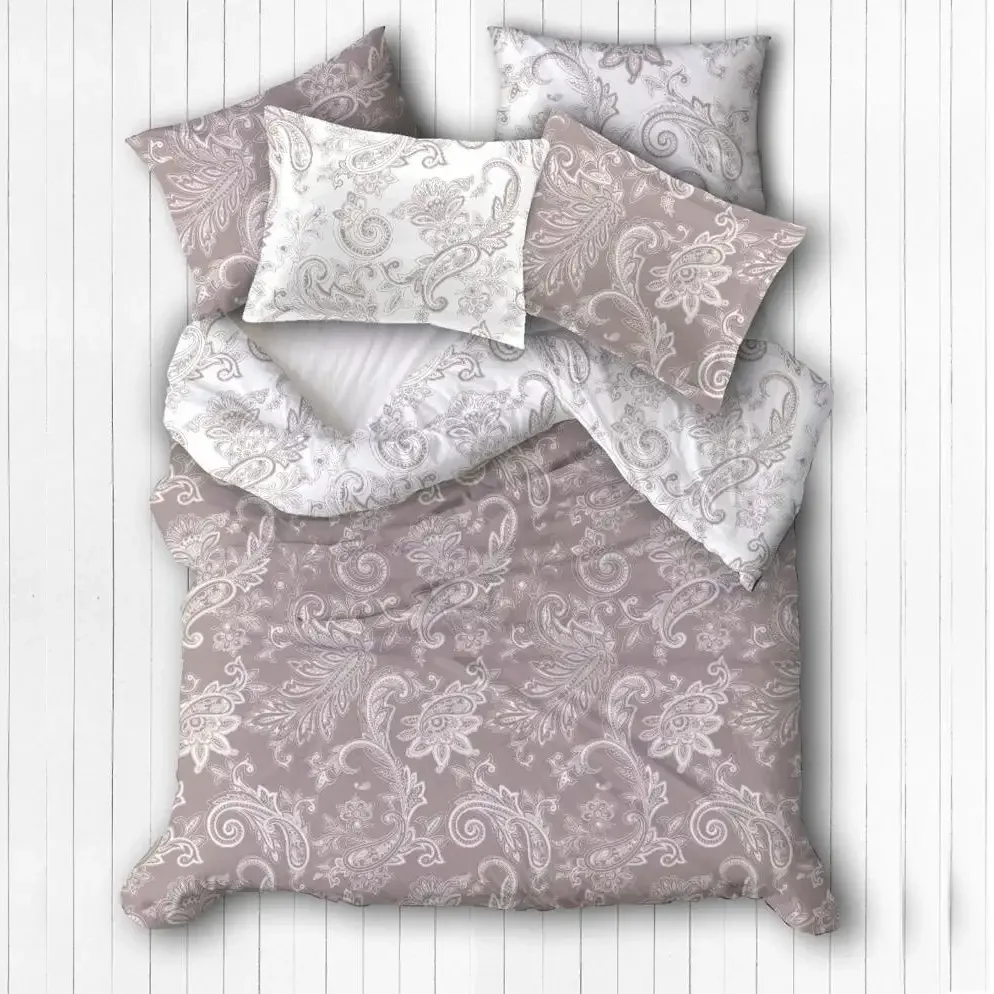 Lenjerie De Pat Bumbac Satinat 1 Persoane, Homs, Serie H280,00082