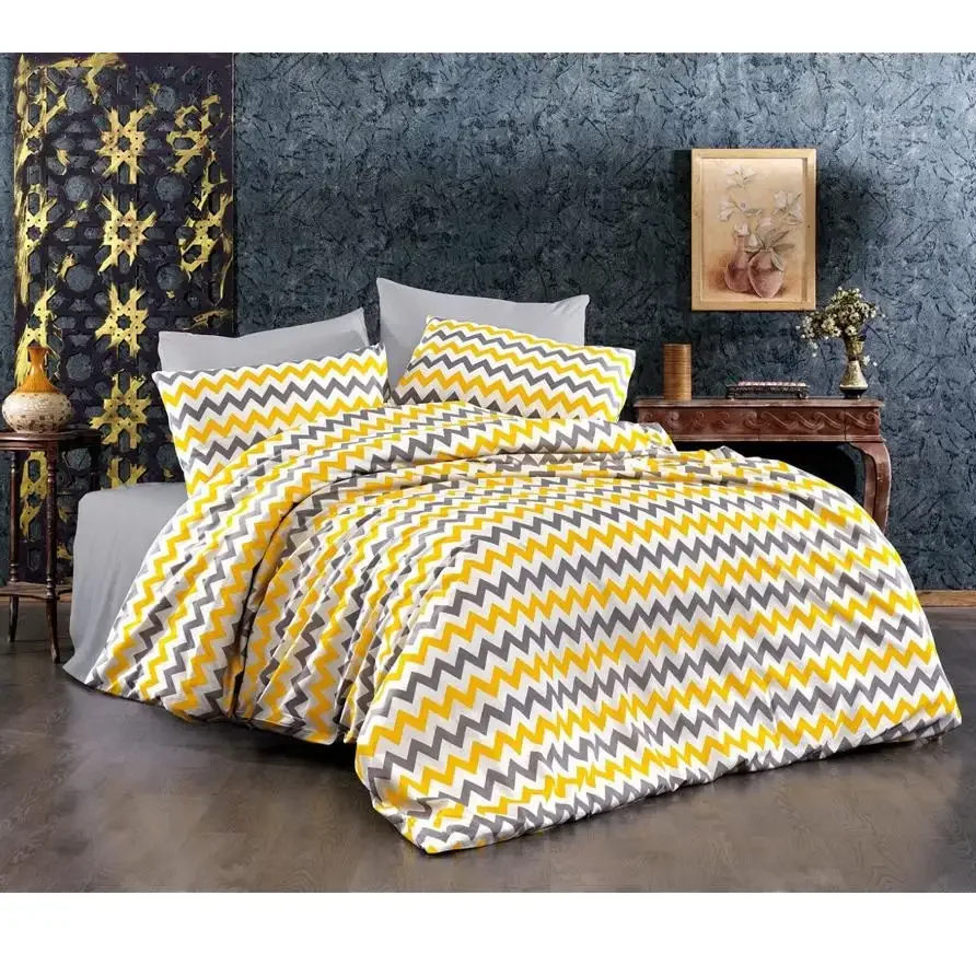 Lenjerie de Pat Bumbac Satinat 2 Persoane, Homs, Serie D 270,00038