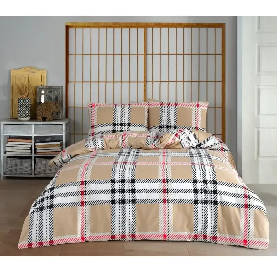 Lenjerie De Pat Bumbac Satinat 2 Persoane, Homs, Serie H280,00043