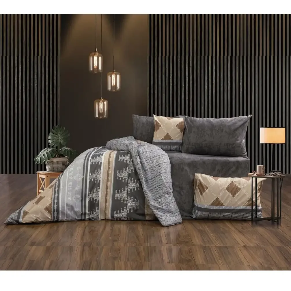 Lenjerie De Pat Bumbac Satinat 2 Persoane, Homs, Serie D 270,00034