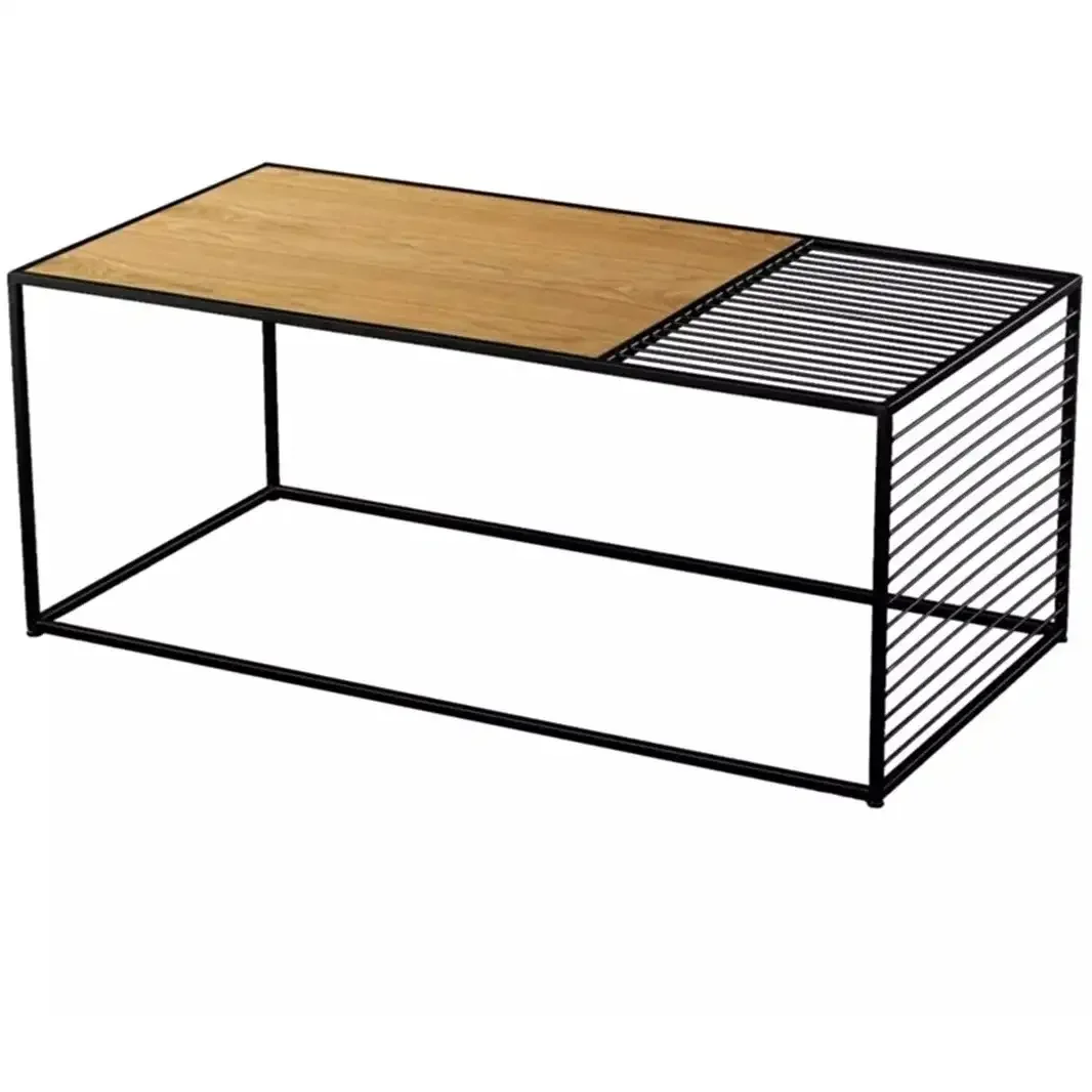 Masa de Cafea Deco Homs, Seria D-710, 100 x 40 x 55cm, Nuc/Negru