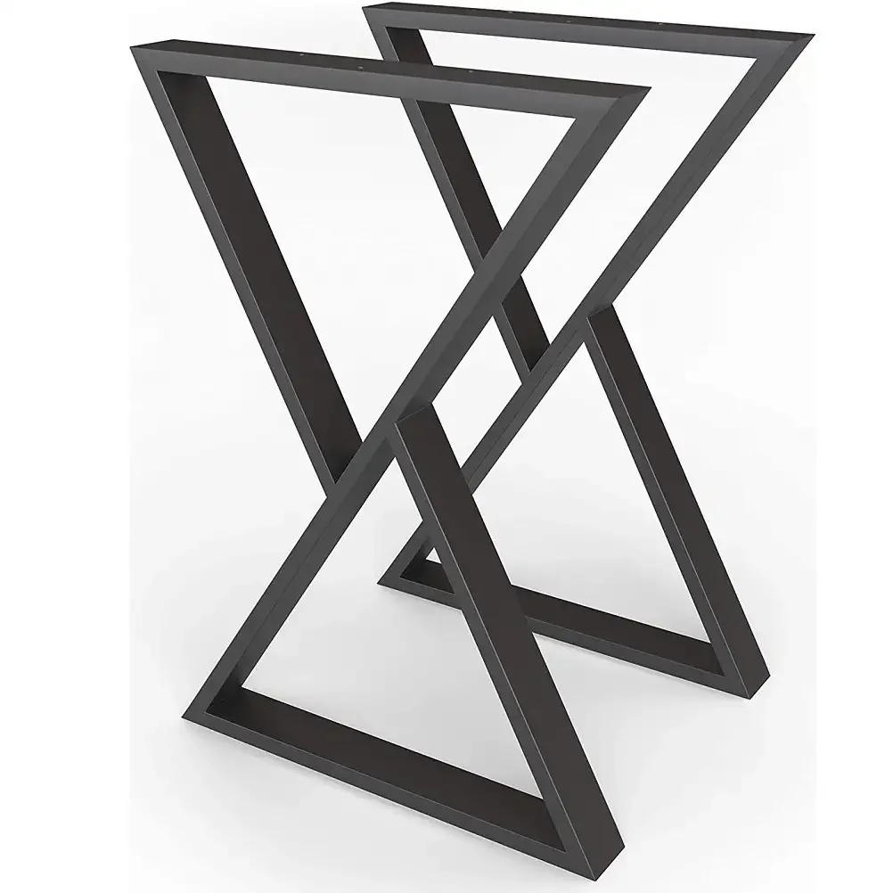 Set Picioare Masa Metal, Homs, Negru, 55X71 cm, 30662