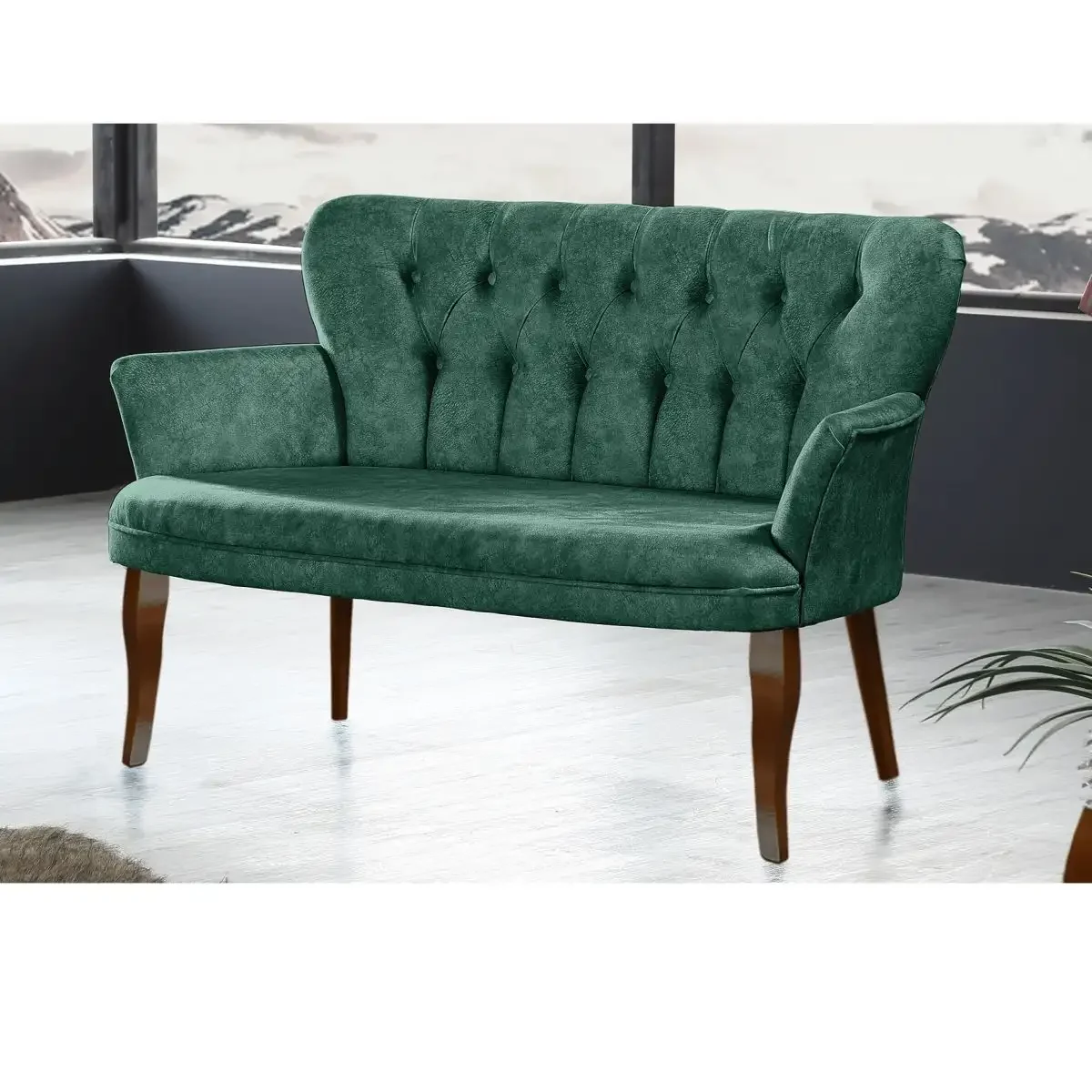 Canapea 2 Persoane Verde Homs Textil