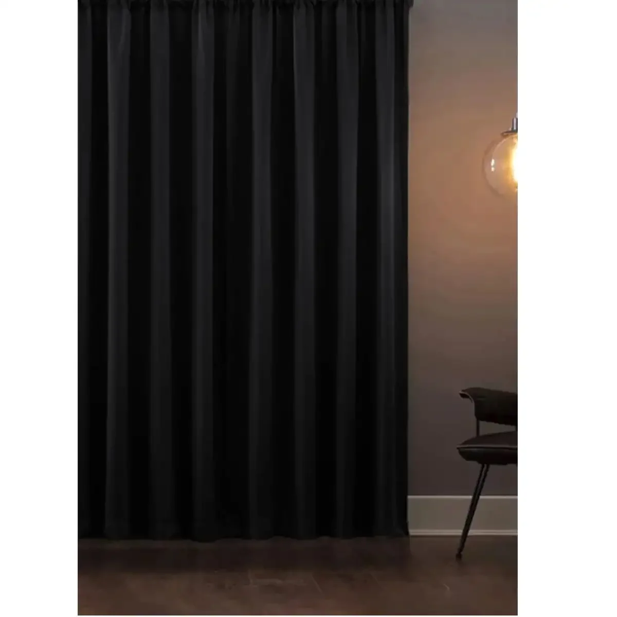 Perdea Blackout Opaca Negru, 150x260 cm, 50027