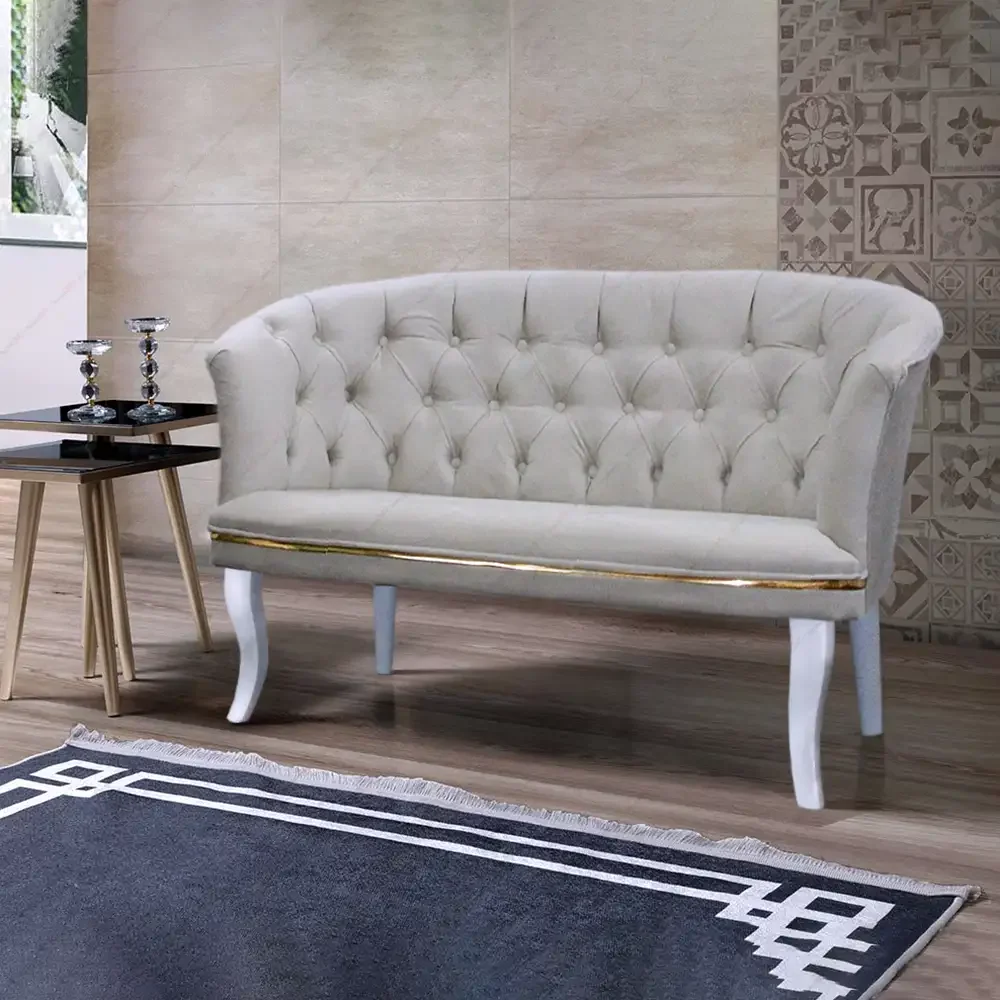 Canapea 2 Persoane Milano Homs Textil, Bej