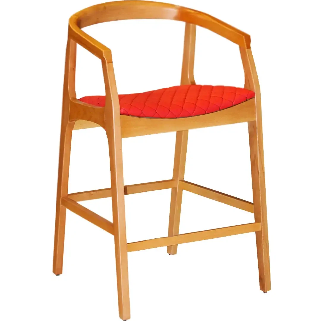 Scaun Bar Tapitat, Fag, Seria Special AST-650, Homs, 60016, Rosu