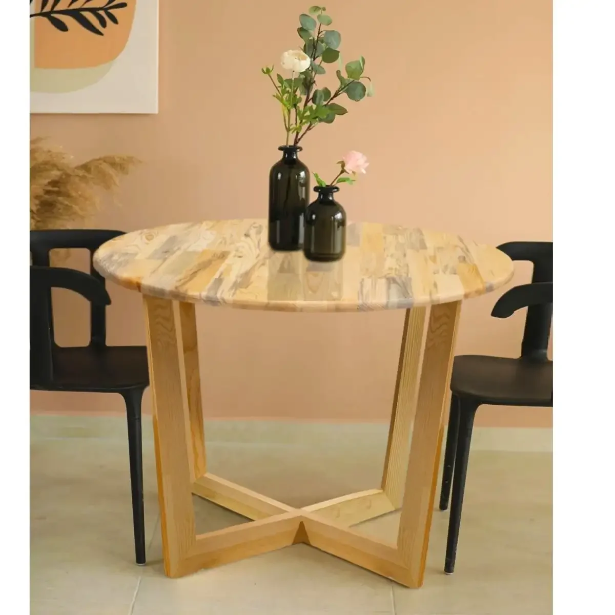 Masa Rotund Dining din Lemn Homs, Seria A-620, 90 x 75 cm, 30176