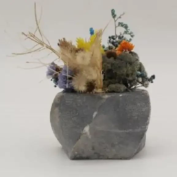 Ghiveci Decorativ cu Flori Artificiale, HOMS Seria A620, 17x5.5x9 cm, 30353