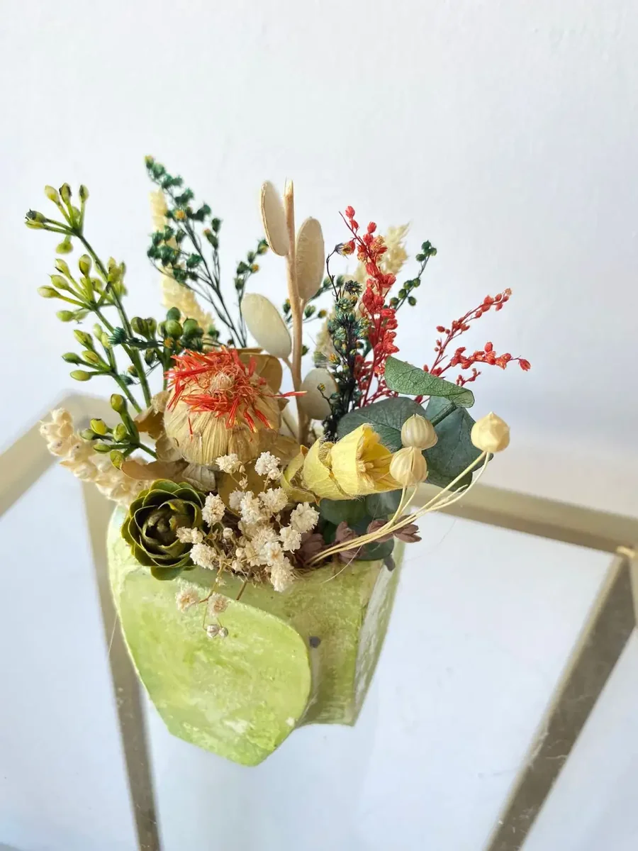 Ghiveci Decorativ cu Flori Artificiale, Homs Seria A620, 17x5.5x9 cm, 30345