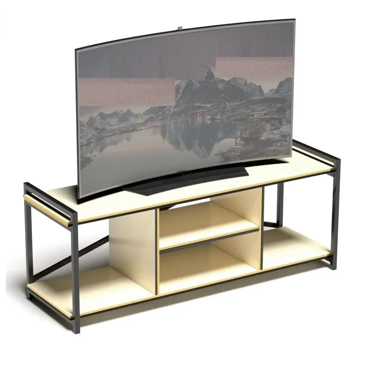 Comoda TV Cadru Metal, Seria 440, Homs, 120 x 45 x 35 cm, 20498