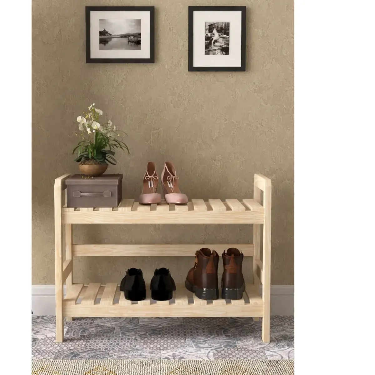 Pantofar Din Lemn, Seria Wood Homs 64 X 30 X 54 Cm, 700216