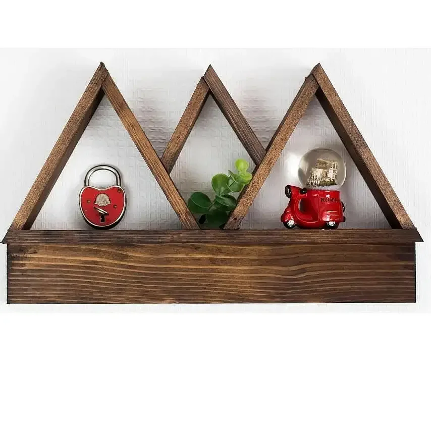 Raft de Perete din Lemn, Seria Wood, Homs, Natural, 42 x 25 x 6 cm, 700135