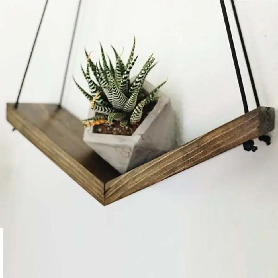 Raft de Perete Lemn, Seria Wood Homs 30 x 9 cm, 700006