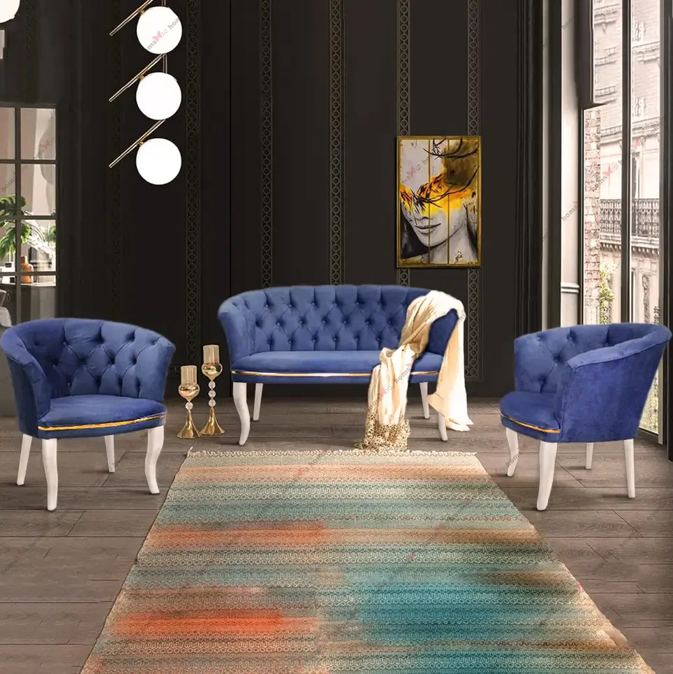 Set Canapea Milano Relax Homs Textil Albastru