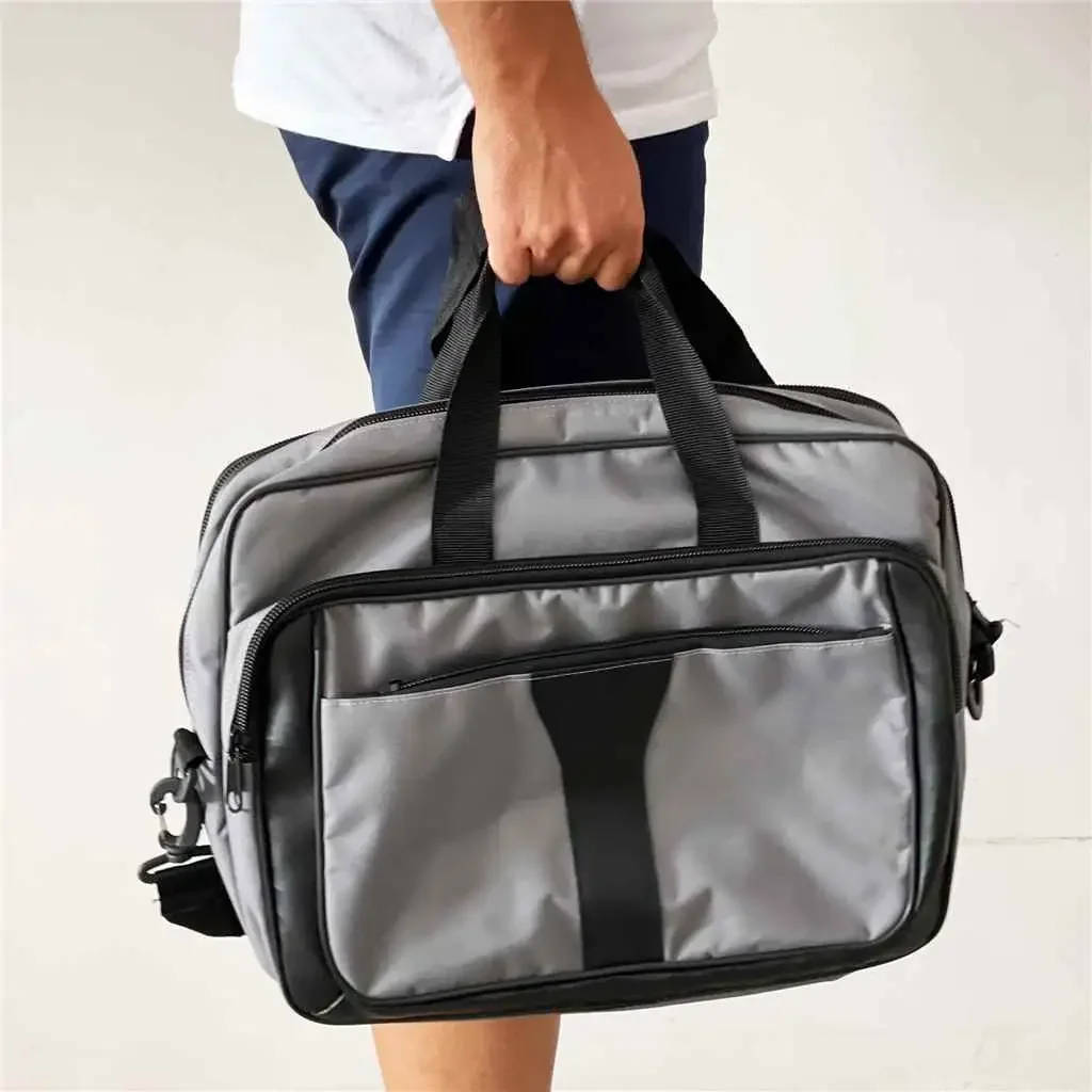 Geanta pentru Laptop si Documente Gri Homs 41x15x30 cm