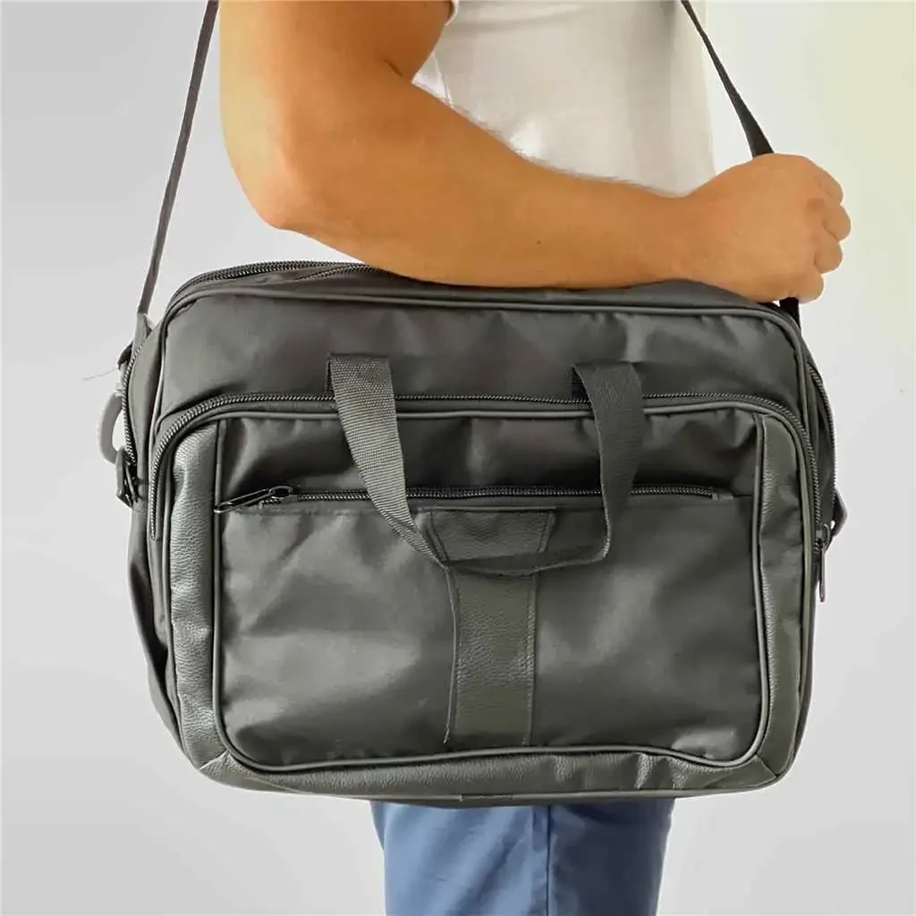 Geanta pentru Laptop si Documente Negru Homs 41x15x30 cm