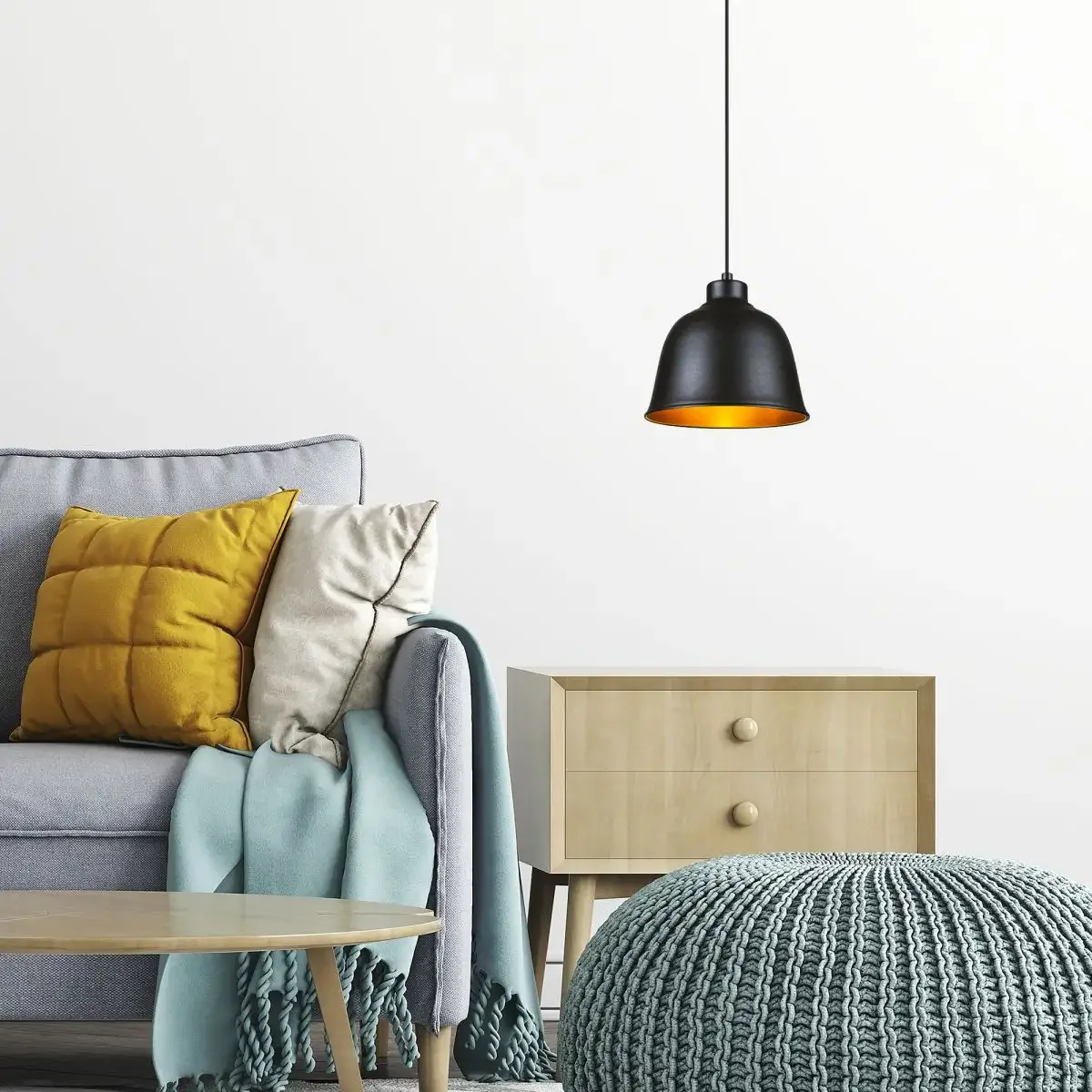 Pendul cu un Glob Negru-Auriu Homs RO11384