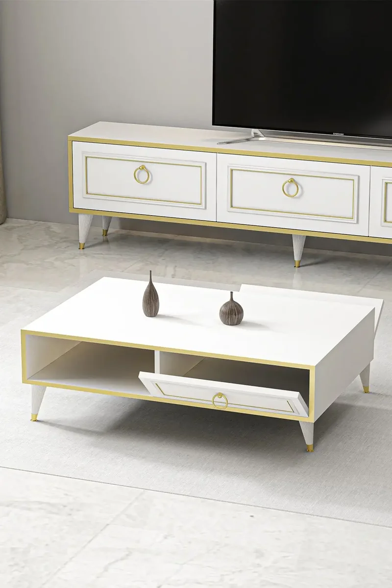 Masa Cafea Cu Spatii Depozitare Elegance Homs 90 x 60 cm