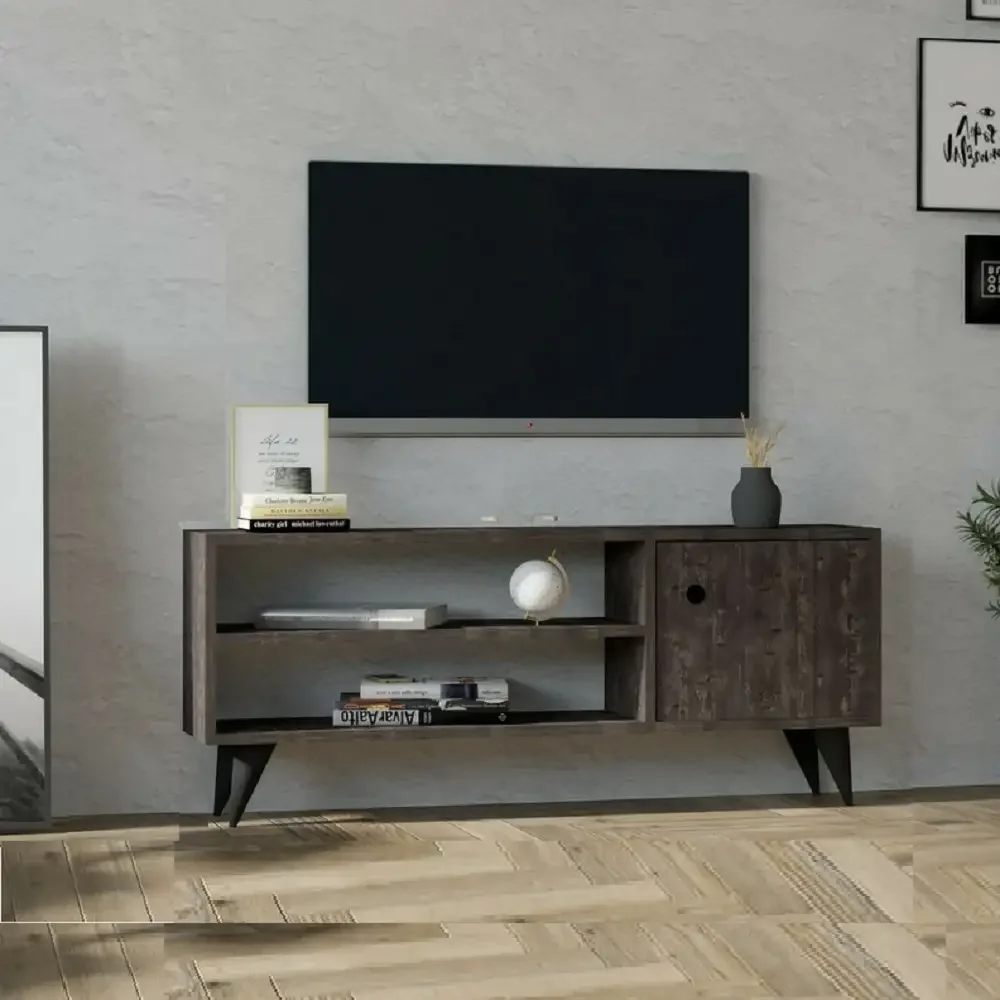 Comoda TV Jena pentru Living Culoare Antracit 120 cm