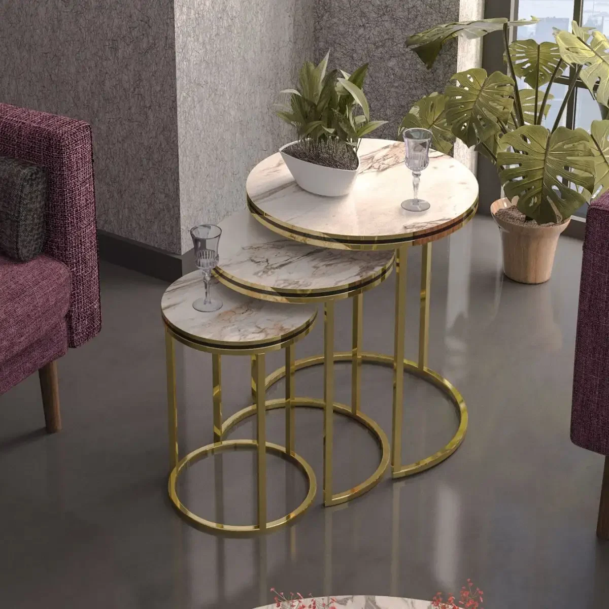 Set Masuta de Cafea, Seria 440, Homs, 3 Buc, 20345