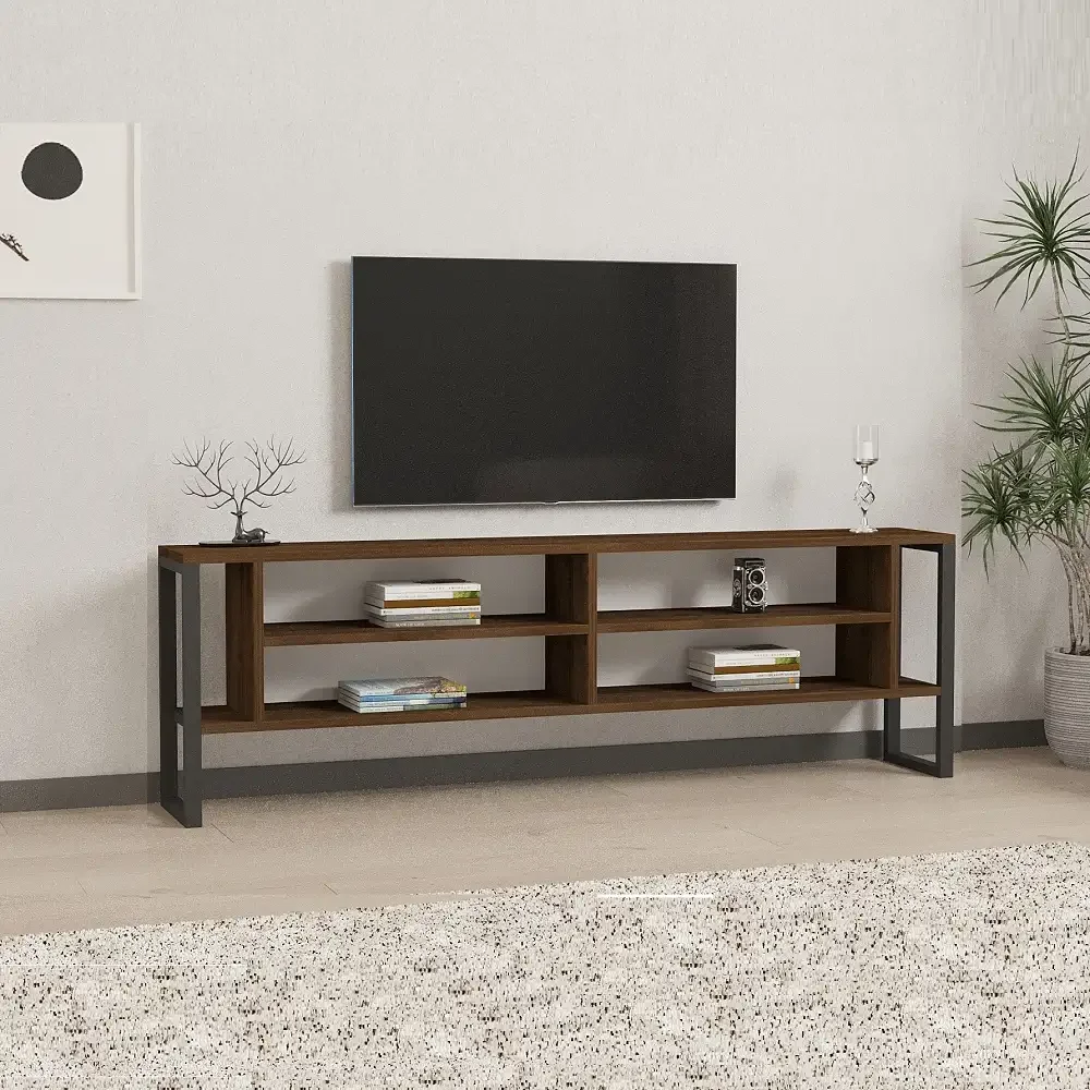 Comoda TV Cupe Culoare Antracit 160 cm