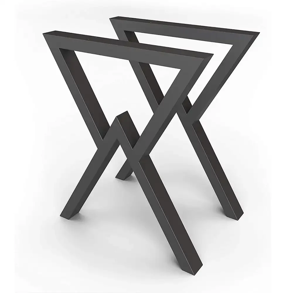 Set Picioare Masa Metal, Homs, Negru, 55X71 cm, 30660