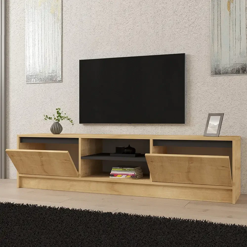 Comoda TV Pearle pentru Living Culoare Stejar 180 cm