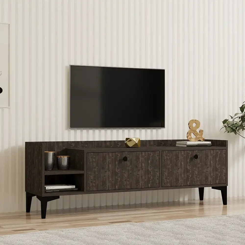 Comoda Televizor Dia pentru Living Culoare Antracit 150 cm