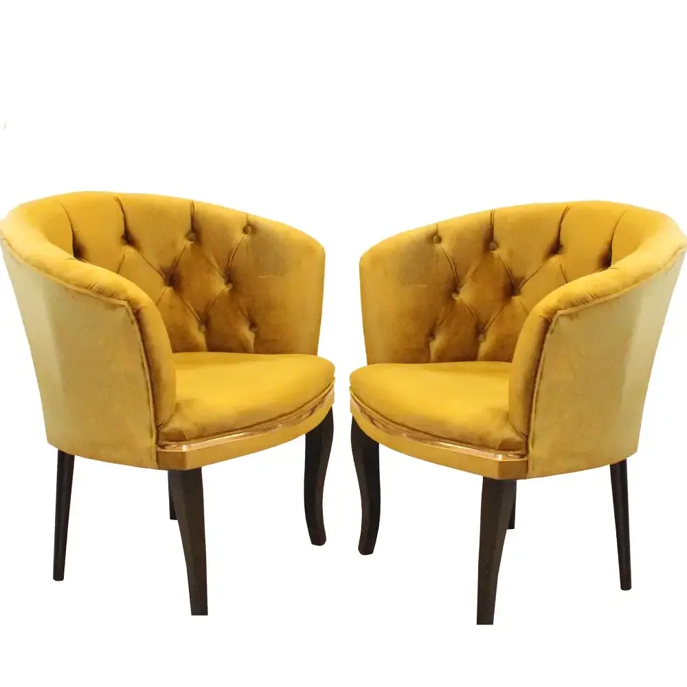 Fotoliu Milano, Auriu Picioare Negru