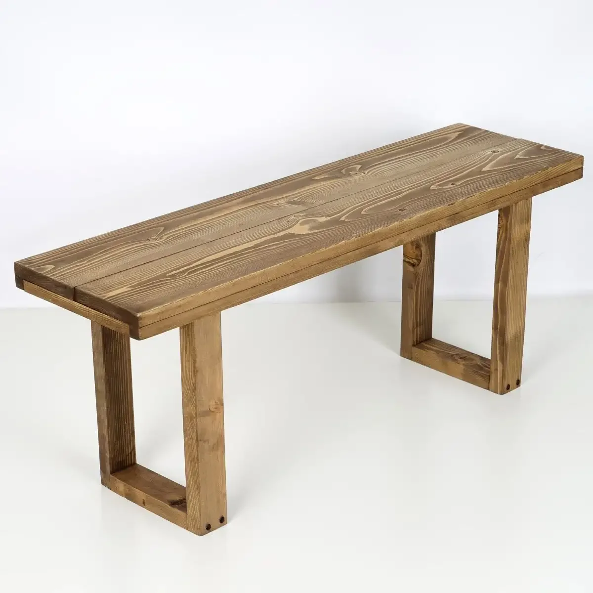 Banca Gradina Din Lemn Nuc-Natur, 100 cm