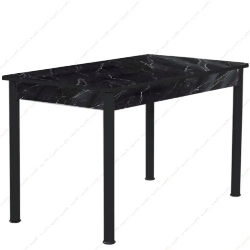 Masa Bucatarie Bella Negru Marmorat, 120 cm