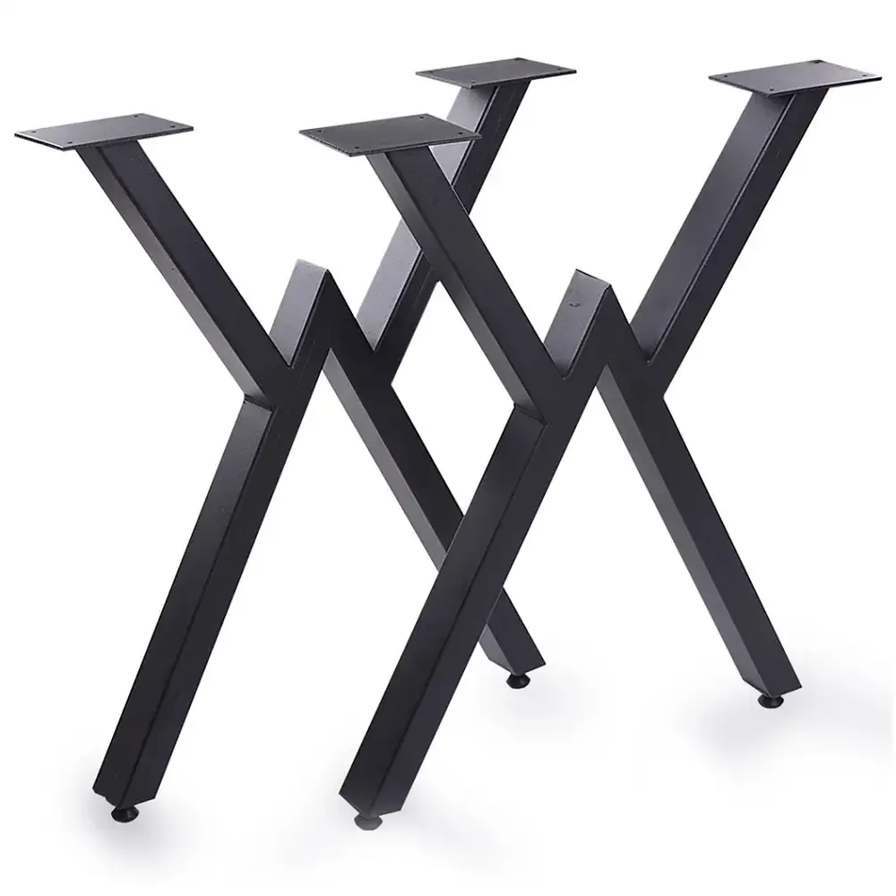 Set Picioare Masa Metal Homs, Negru, 72x57 cm, 30729