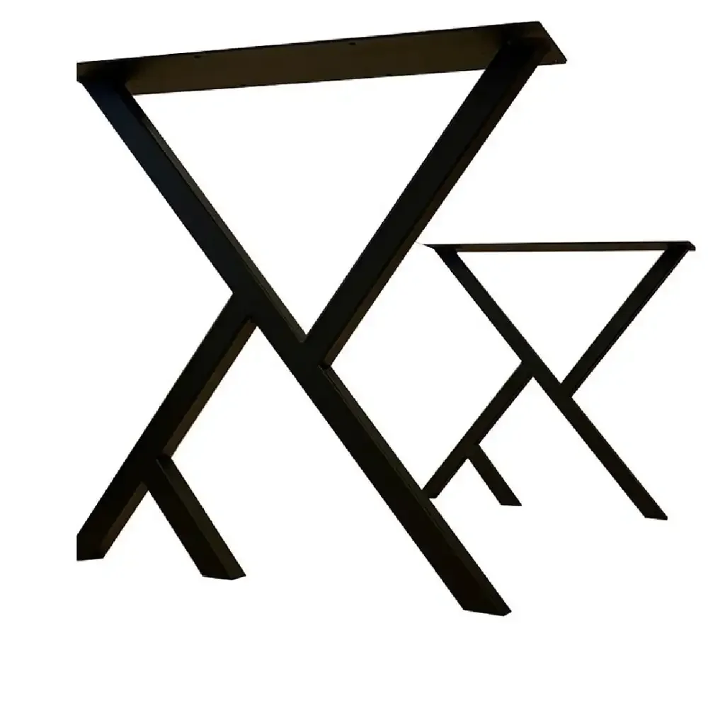 Set Picioare Masa Metal Homs, Negru, 72x60 cm, 30730