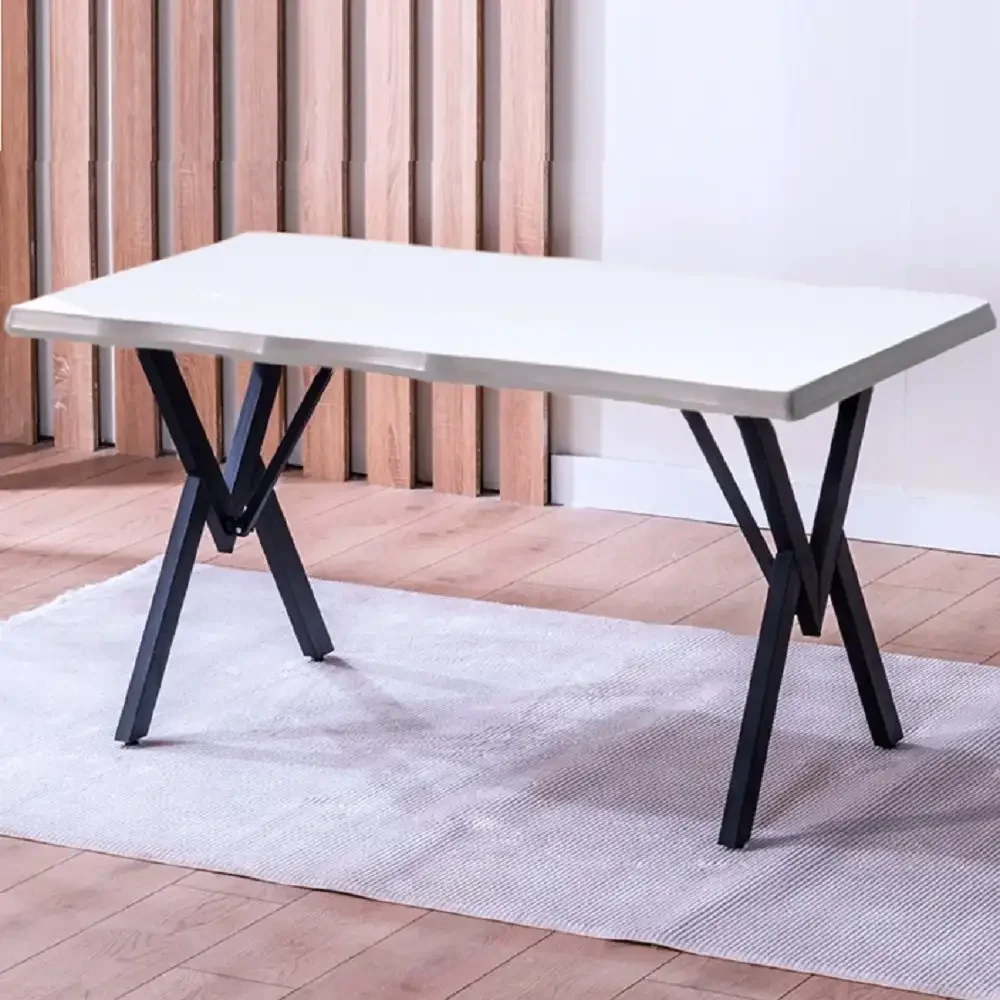 Masă de Bucatarie Barton Alba din MDF