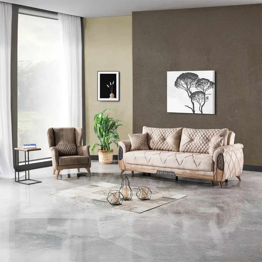 Set Canapea Cu Un Fotoliu Peru Homs