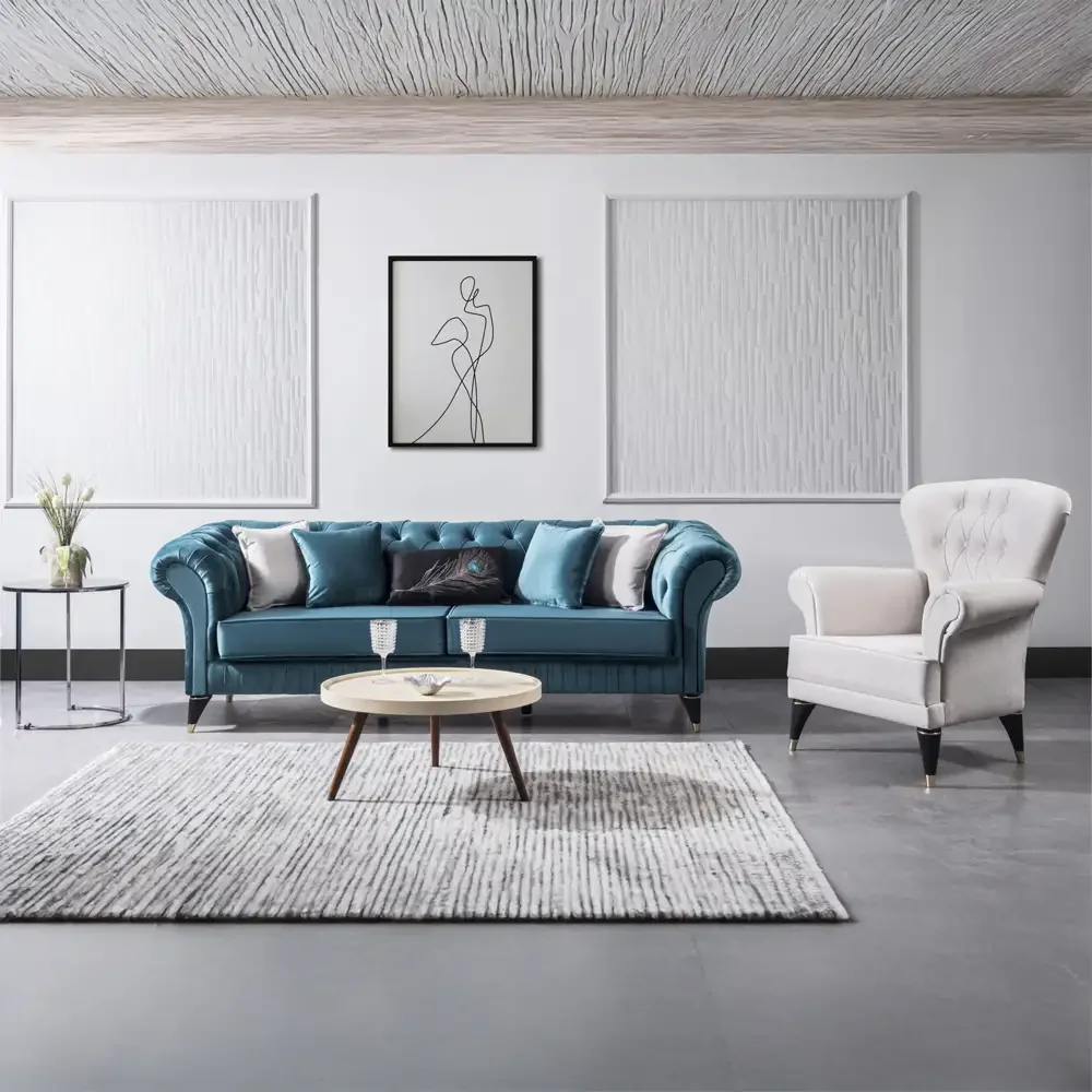 Set Canapea Santano, Canapea 3 Locuri si 1 Fotoliu