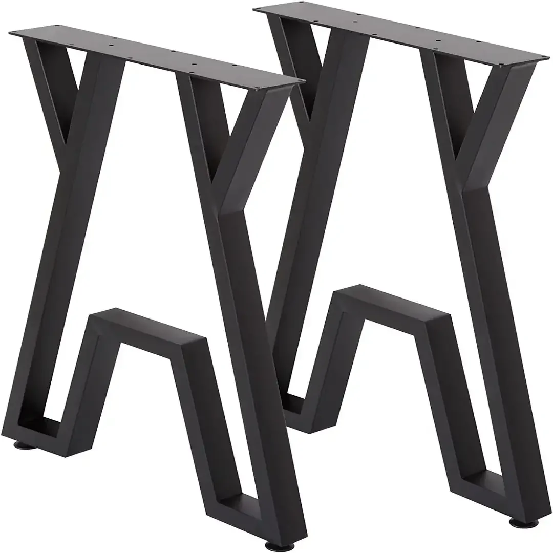 Set Picioare Masa Metal, Homs, Negru, 60X72 cm, 30687