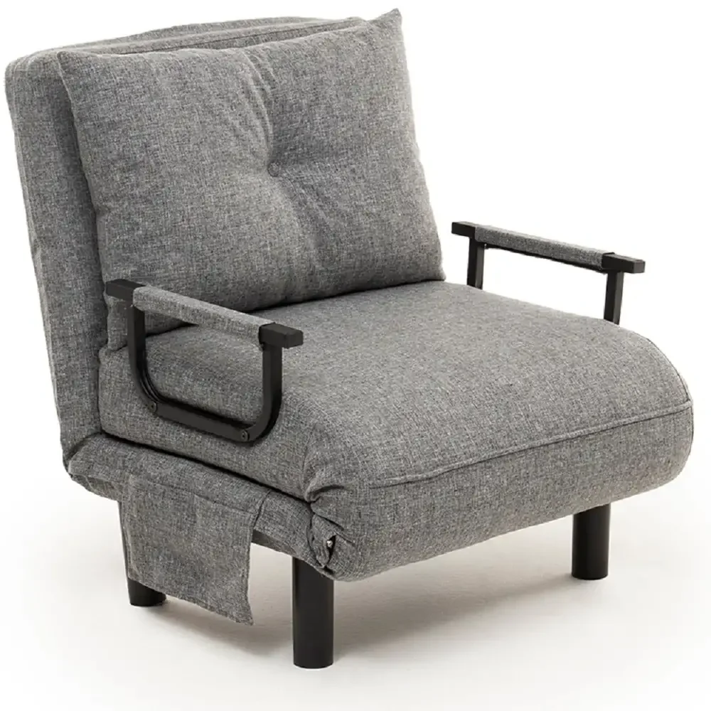 Fotoliu Extensibil, Reglabil, Sento, 175 x 50 cm, Gri